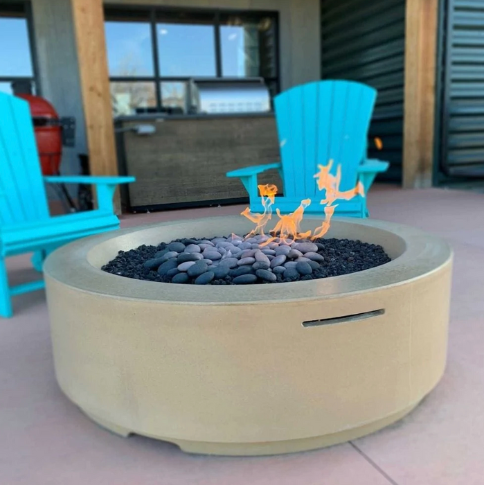American Fyre Designs Louvre 48-Inch Round Gas Fire Pit Fireplaces CG Products   