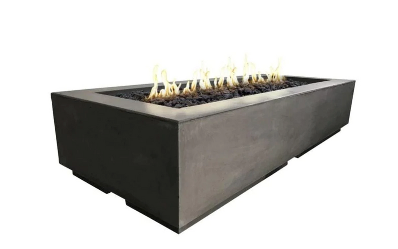 American Fyre Designs Louvre 72-Inch Rectangular Gas Fire Pit Fireplaces CG Products   