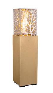 American Fyre Designs Magnolia 66-Inch Tall Outdoor Gas Fire Lantern Fireplaces CG Products Cafe Blanco Manual Ignition System 