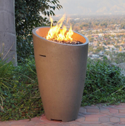 American Fyre Designs Eclipse 23-Inch Free Standing Outdoor Gas Fire Urn Fireplaces CG Products   