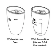 American Fyre Designs Wave 20-Inch Free Standing Outdoor Gas Fire Urn Fireplaces CG Products   