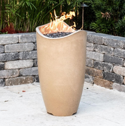 American Fyre Designs Wave 20-Inch Free Standing Outdoor Gas Fire Urn Fireplaces CG Products   