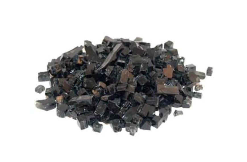 Real Fyre Fire Glass for Contemporary Gas Burners Insert Fireplaces CG Products Black 5 lb. Package 