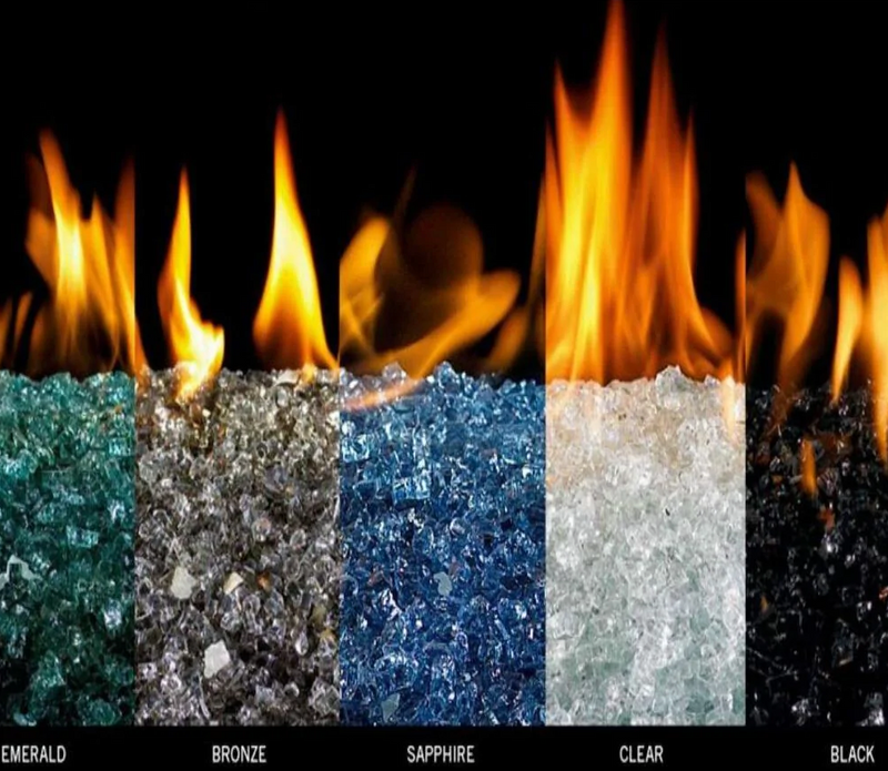 Real Fyre Reflective Fire Glass for Contemporary Gas Burners Insert Fireplaces CG Products   