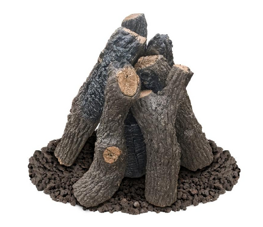 American Fyre Designs Log Sets for Gas Fire Pits Fireplaces CG Products Back Country Oak  