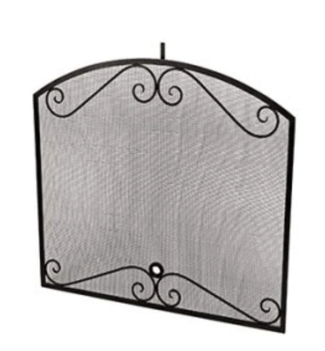 American Fyre Designs Black Scroll Screen for Cordova Fireplace Fireplaces CG Products For Phoenix Grand Phoenix Mariposa & Grand Mariposa  