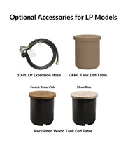 American Fyre Designs Amphora 48-Inch Concrete Round Gas Fire Pit Table Fireplaces CG Products   