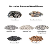 American Fyre Designs Inverted 48-Inch Concrete Round Gas Fire Pit Table Fireplaces CG Products   