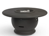 American Fyre Designs Amphora 48-Inch Concrete Round Gas Fire Pit Table Fireplaces CG Products Black lava Propane LPG 