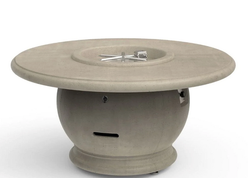 American Fyre Designs Amphora 48-Inch Concrete Round Gas Fire Pit Table Fireplaces CG Products Smoke Propane LPG 