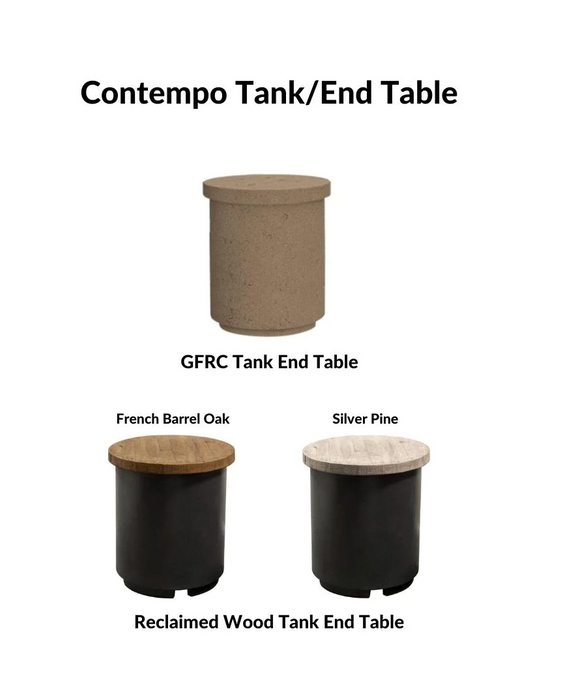 American Fyre Designs Contempo 47-Inch Concrete Round Gas Fire Pit Table Fireplaces CG Products   