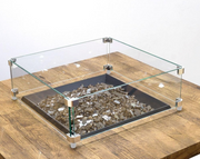 American Fyre Designs Contempo 44-Inch "Reclaimed Wood" Square Gas Fire Pit Table Fireplaces CG Products   