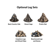 American Fyre Designs Lotus 48-Inch Round Concrete Gas Fire Pit Table Fireplaces CG Products   