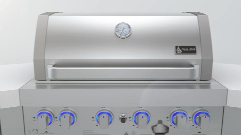 Mont Alpi 400 Deluxe Island With 45 Degree Corners And Fridge Cabinet BBQ GRILL Mont Alpi   