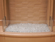 American Fyre Designs Glass Wind Guard for Gas Fire Pits Fireplaces CG Products   
