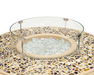 American Fyre Designs Glass Wind Guard for Gas Fire Pits Fireplaces CG Products For Round Fire Table  