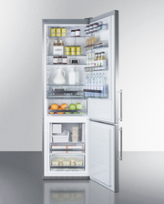 Summit 24" Wide Built-In Bottom Freezer Refrigerator With Icemaker Refrigerator Accessories Summit Appliance   