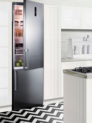 Summit 24" Wide Built-In Bottom Freezer Refrigerator With Icemaker Refrigerator Accessories Summit Appliance   