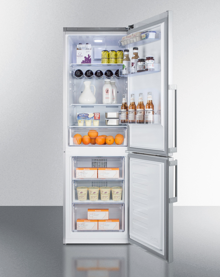 Summit 24" Wide Bottom Freezer Refrigerator Refrigerator Accessories Summit Appliance   