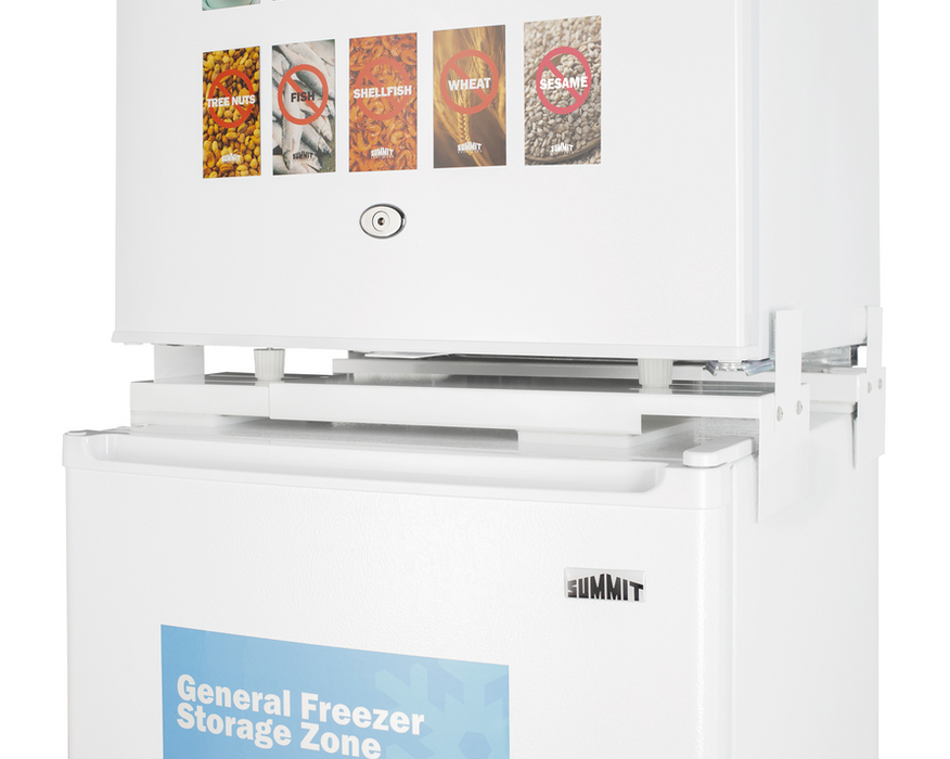 Summit 19" Wide Allergy-Free Refrigerator/General Purpose Refrigerator-Freezer Combination Refrigerator Accessories Summit Appliance   