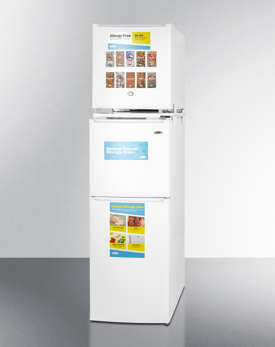 Summit 19" Wide Allergy-Free Refrigerator/General Purpose Refrigerator-Freezer Combination Refrigerator Accessories Summit Appliance   