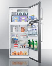 Summit 28" Wide Top Mount Refrigerator-Freezer With Icemaker Refrigerator Accessories Summit Appliance   