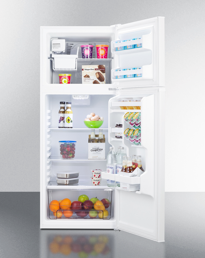 Summit 24" Wide Top Mount Refrigerator-Freezer With Icemaker Refrigerator Accessories Summit Appliance   