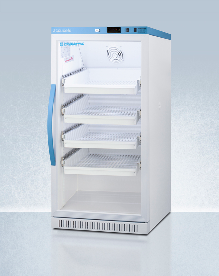 Summit 8 Cu.Ft. Upright Vaccine Refrigerator with Removable Drawers Refrigerator Accessories Summit Appliance   