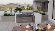 Mont Alpi 805 Deluxe L-Shaped Island 93'' BBQ GRILL Mont Alpi   