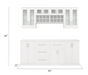 Home Bar 8 Piece Back splash MX Storage Cabinet Set + Counter top furniture New Age White  