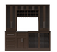 Home Bar 8 Piece Cabinet Set - 21 Inch furniture New Age Expresso  