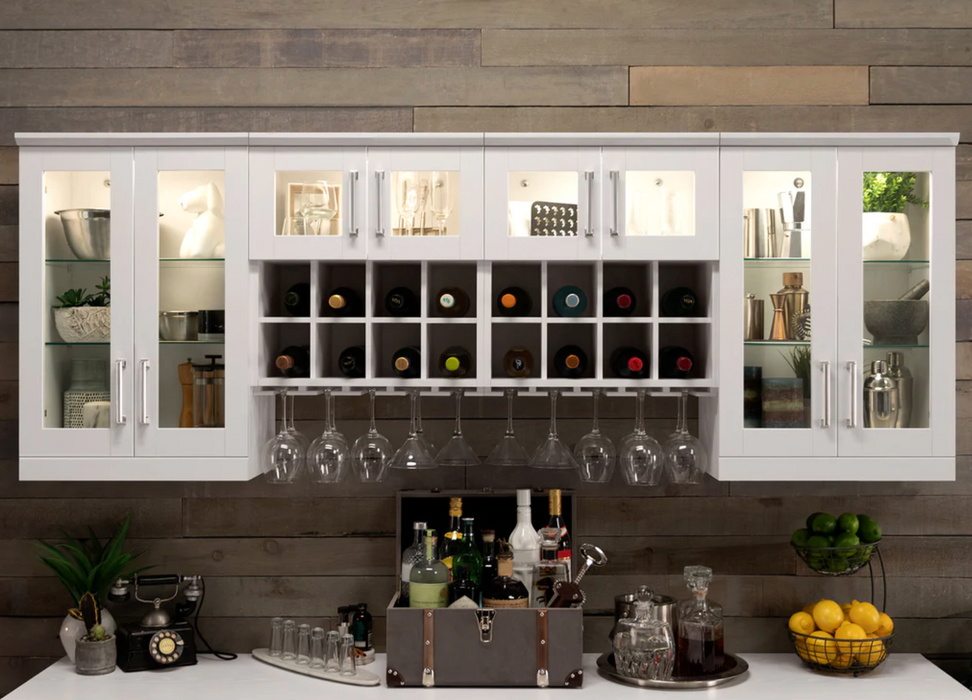 Home Wet Bar 9 Piece Cabinet Set + countertop furniture New Age   