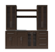Home Wet Bar 9 Piece Cabinet Set + countertop furniture New Age Espresso  