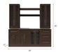 Home Wet Bar 9 Piece Cabinet Set + countertop furniture New Age   