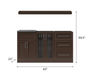 Home Wet Bar 5 Piece Cabinet Set - 21 Inch furniture New Age   