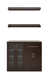 Home Bar & shelves 4 Piece Cabinet Set + Counter top furniture New Age Expresso  