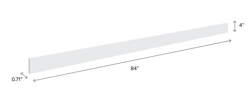 Home Toe Kick furniture New Age White 84'' 