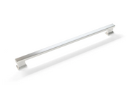 Contemporary Large Handle furniture New Age Brushed Nickel one pair  