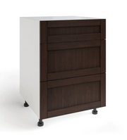 Home Three Drawer Cabinet furniture New Age Espresso 24'' 