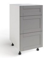 Home Three Drawer Cabinet furniture New Age Grey 18'' 