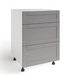 Home Three Drawer Cabinet furniture New Age Grey 24'' 