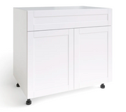 Home Two Door with Single Drawer Cabinet furniture New Age White 36'' 