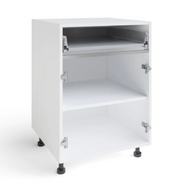 Home Two Door with Single Drawer Cabinet furniture New Age No Door 24'' 