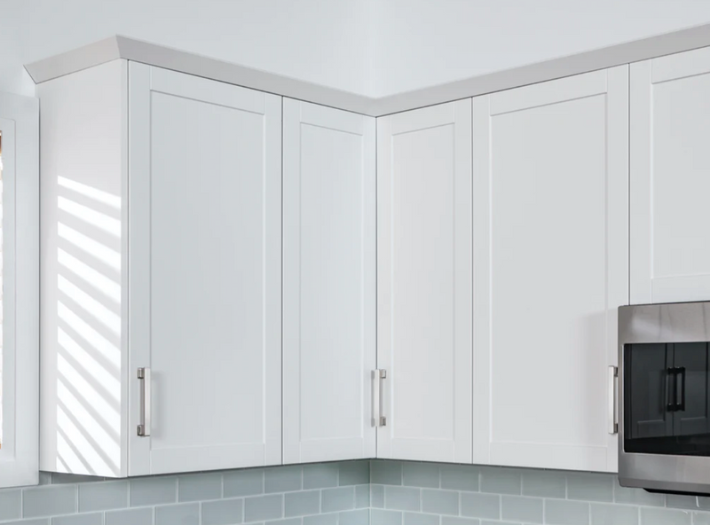 Home Two Glass Door Wall Cabinet 30.6H furniture New Age   