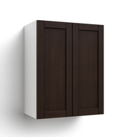 Home Two Door Wall Cabinet 30.6H furniture New Age Espresso 24'' 