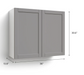 Home Two Door Wall Cabinet 30.6H furniture New Age   