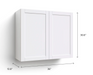 Home Two Door Wall Cabinet 30.6H furniture New Age   