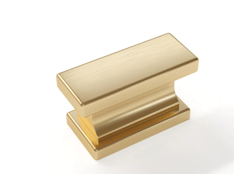 Contemporary Square Handle furniture New Age Brushed Brass  