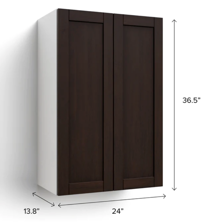 Home Extended Two Door Wall Cabinet 36.5 H furniture New Age   