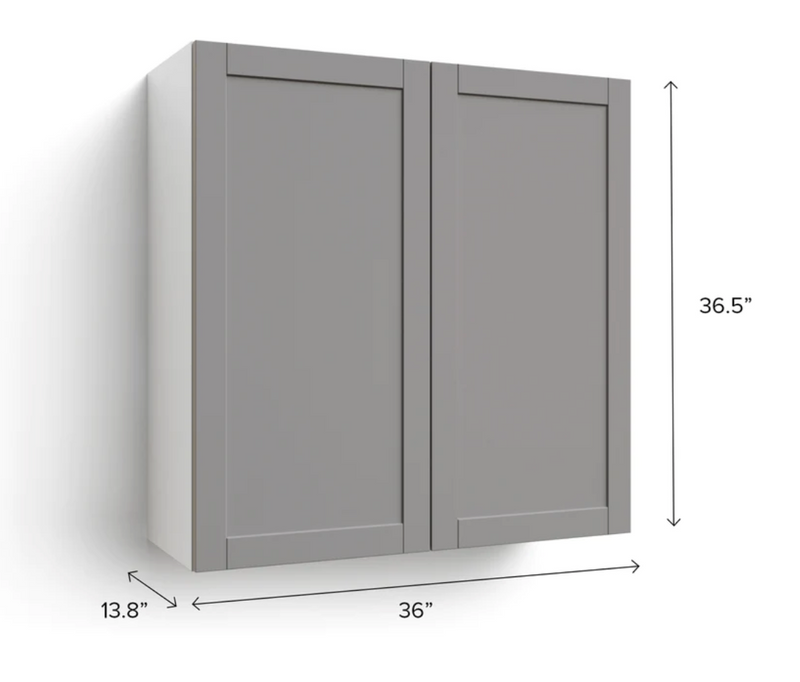 Home Extended Two Door Wall Cabinet 36.5 H furniture New Age   